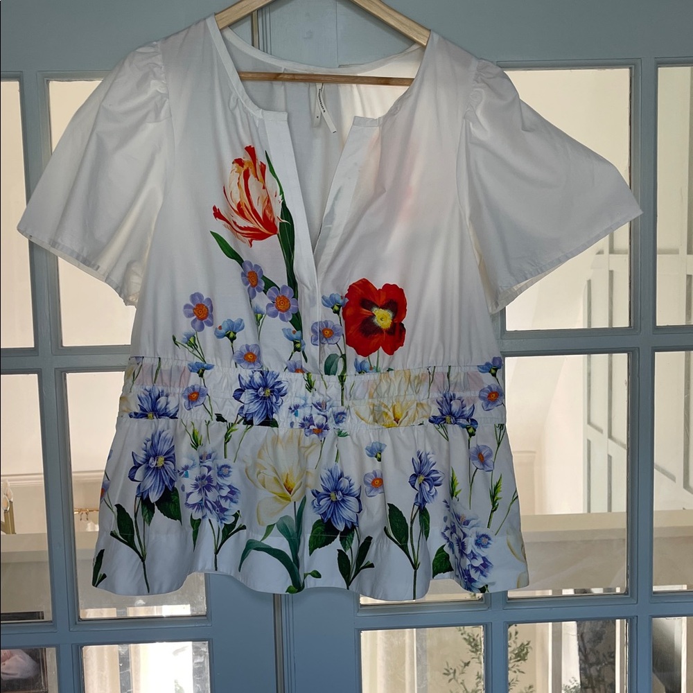 🌺 Anthropologie Somerset Blouse | XL | Poppy Floral 🌺 - Picture 3 of 5